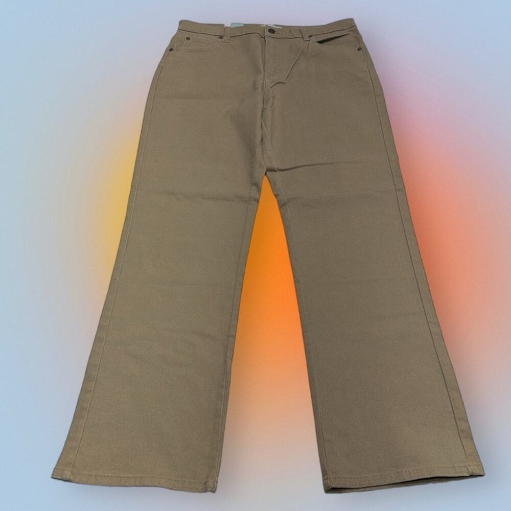 LEE Women’s 10 Long Tan Straight Leg Jeans - Picture 2 of 4